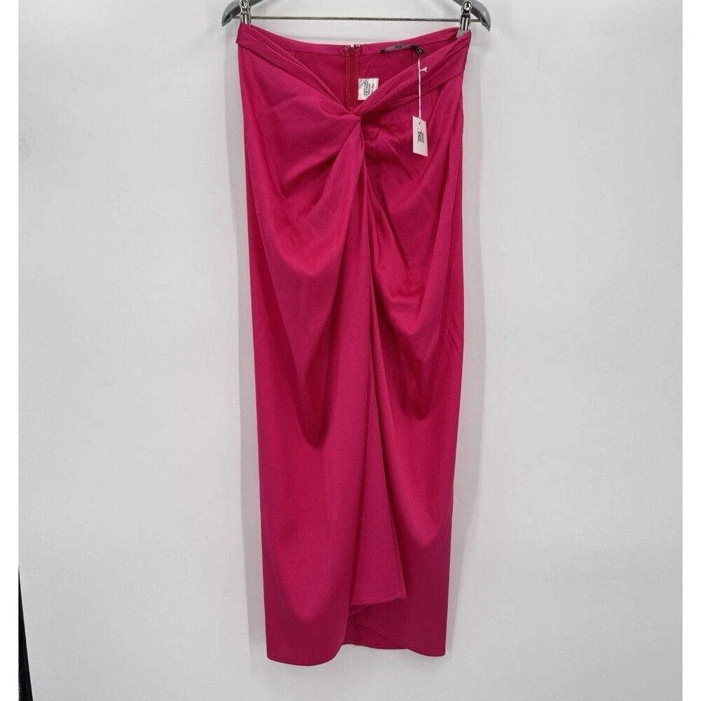 Jarbo Fuchsia Sanaa Sarong Skirt size L/XL 100% Silk Swim Cover Made in India